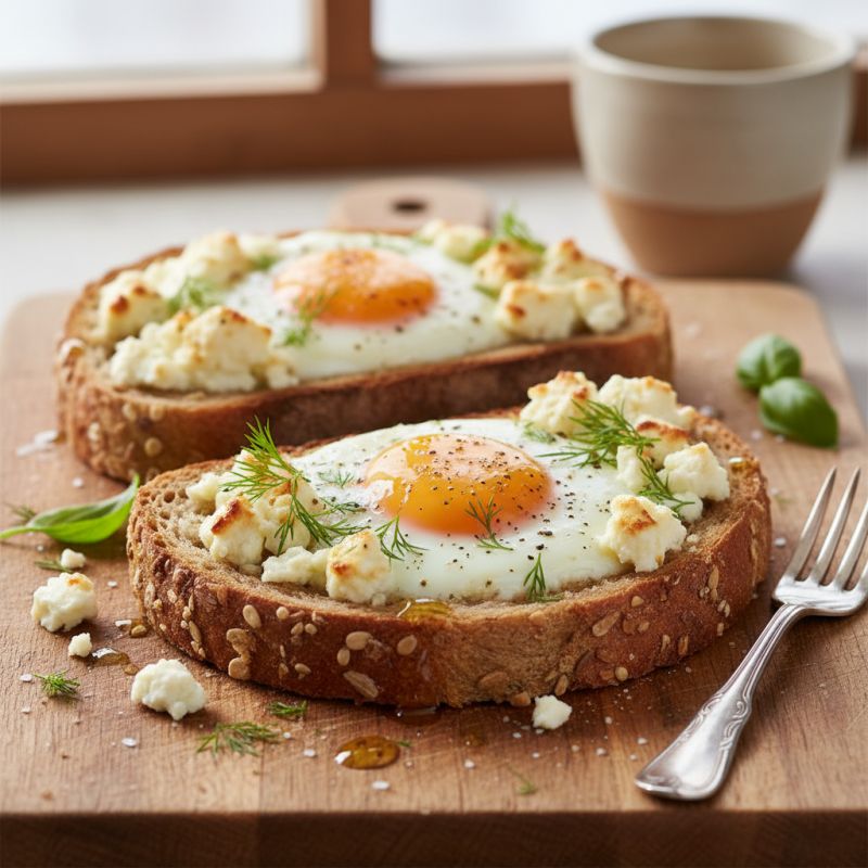 Запекание тостов с яйцом и Фетой: идеальный завтрак для современного гурмана