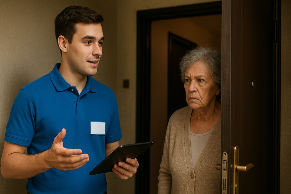 Внимание: мошенники-работники соцслужбы на подъезде