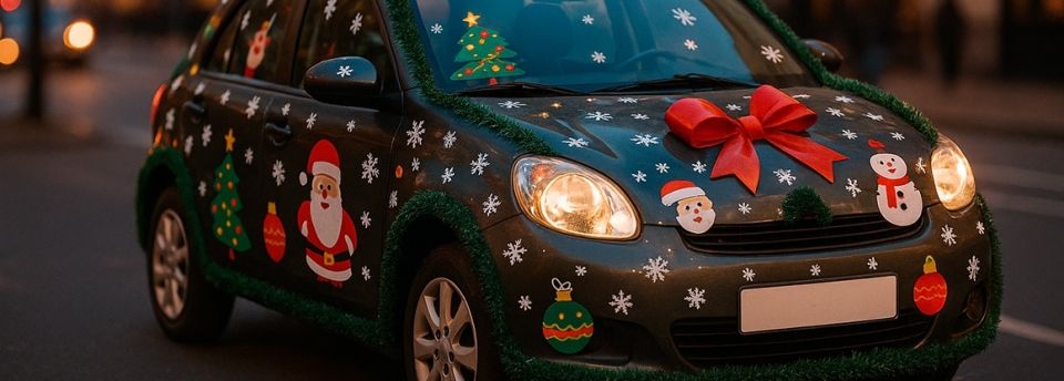 Как украсить автомобиль к праздникам: соблюдая закон и безопасность