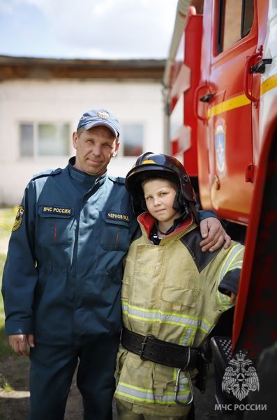 Доброго утра от Максима Чернова и его старшего сына ;)