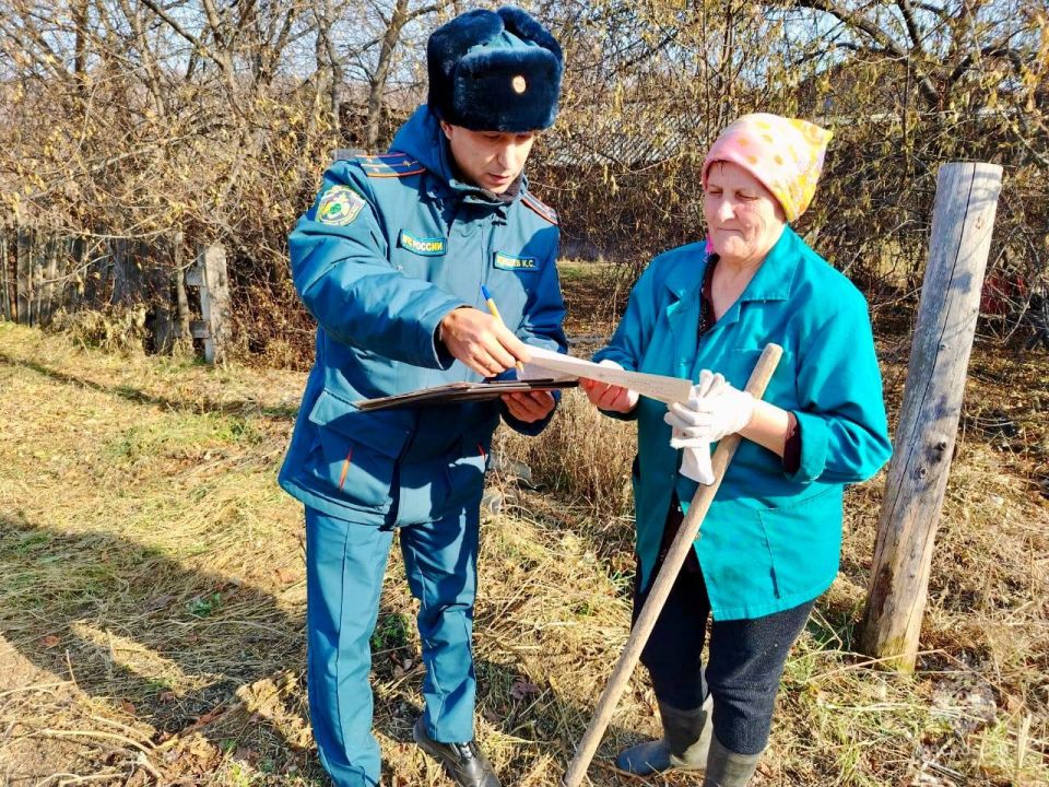 Госпожнадзор сегодня работал в селе Пашково