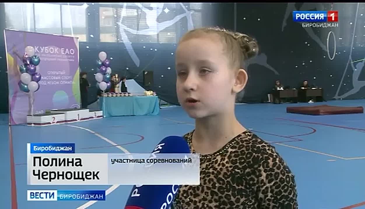 «Под небом Олимпа» гимнастки состязались в Биробиджане в мастерстве и грации