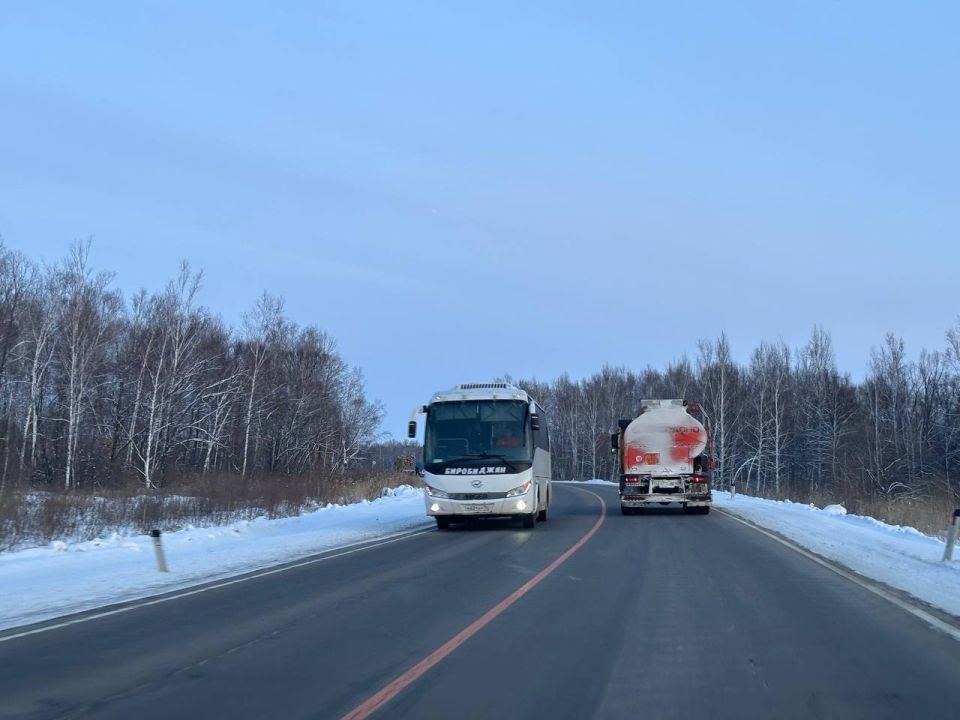Внимание. С 11:00 11 ноября будет открыто движение для пассажирских автобусов по маршрутам: Биробиджан – с. Головино