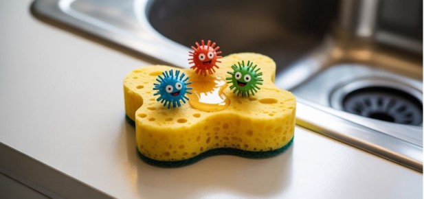 Как кухонные губки становятся рассадниками бактерий