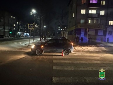 Водитель сбил пешехода на "зебре" в Биробиджане