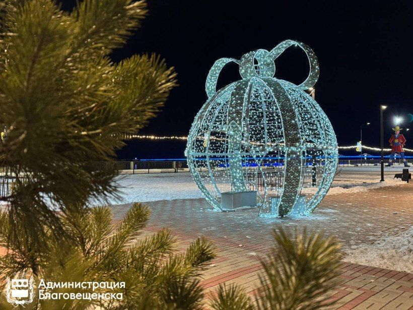 Новогодний Благовещенск красиво освещён, но проблемы города остаются в тени — Роман Кобызов