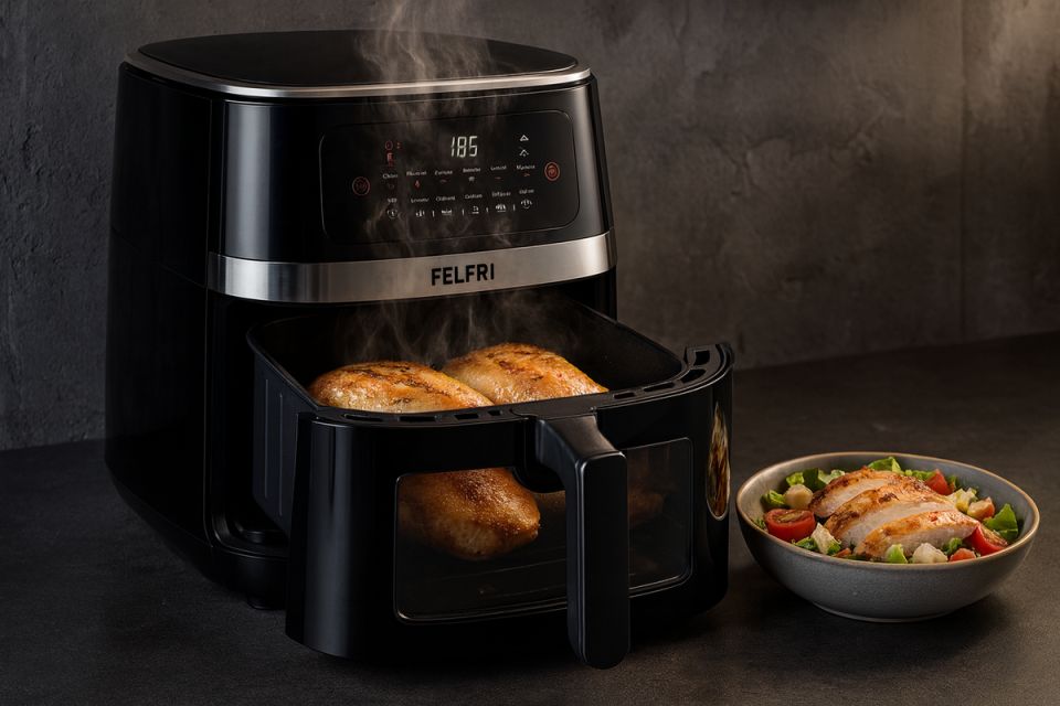 Классический салат Цезарь: секреты идеальной куриной грудки в аэрогриле