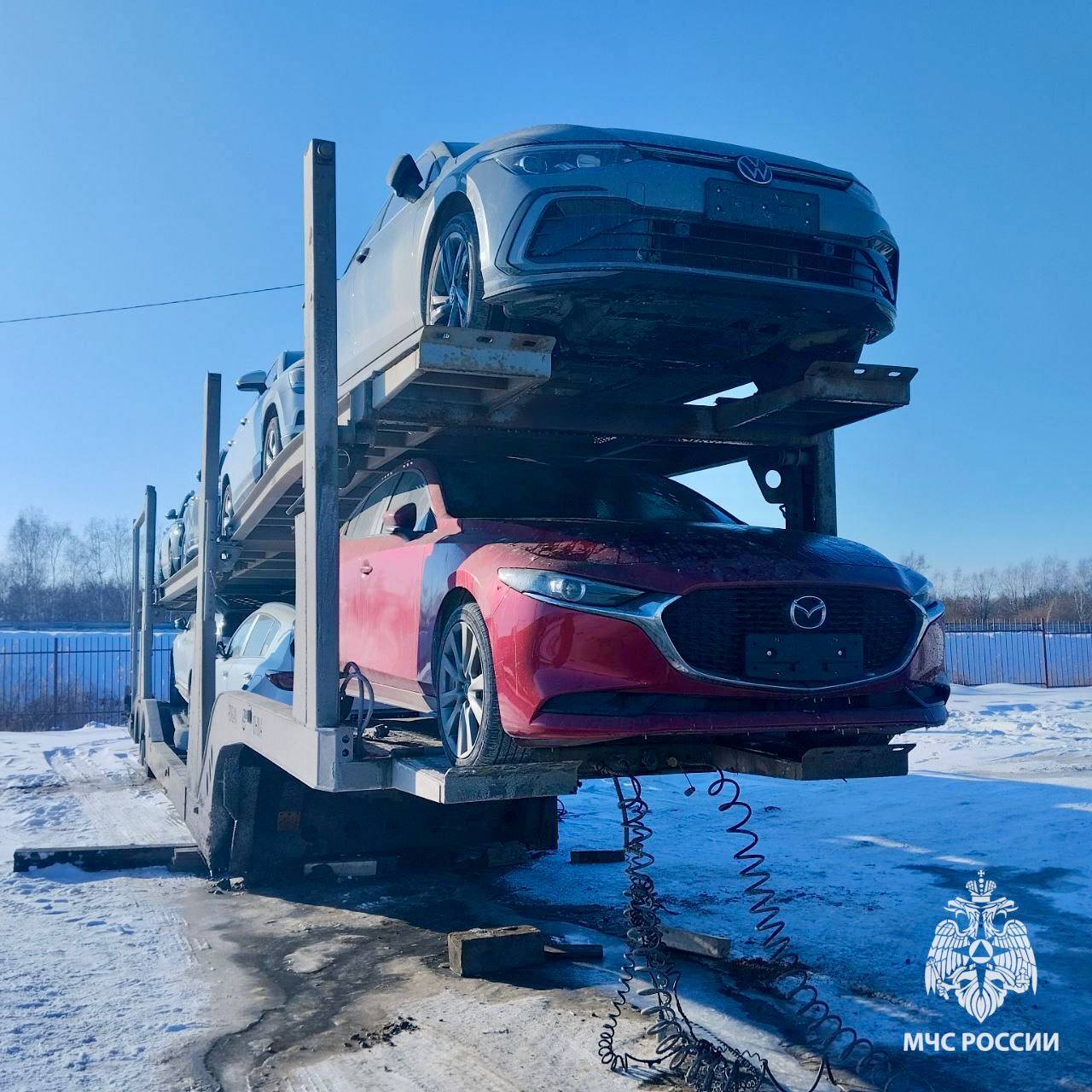 Загорелся автовоз в поселке Приамурский ЕАО Загорелся автовоз в поселке Приамурский ЕАО