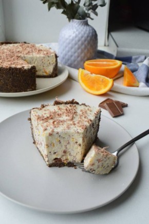 Восхитительный чизкейк с шоколадом и апельсином