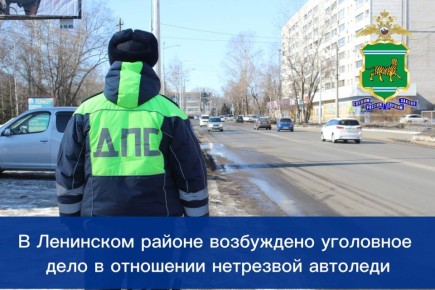 В Ленинском районе возбуждено уголовное дело в отношении нетрезвой автоледи