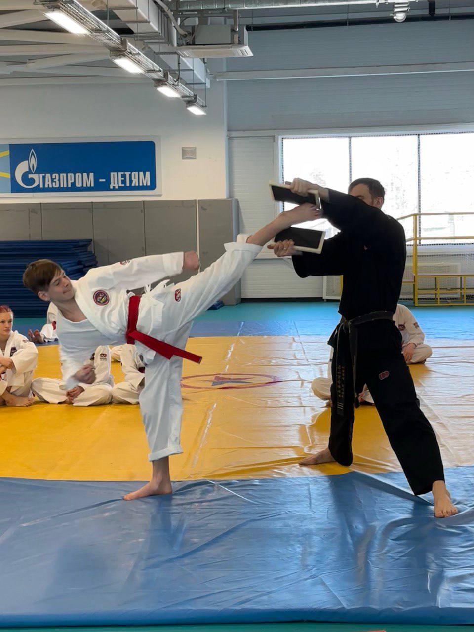 Аттестация на красные и чёрные пояса по тхэквондо ГТФ прошла в Биробиджане Аттестация на красные и чёрные пояса по тхэквондо ГТФ прошла в Биробиджане