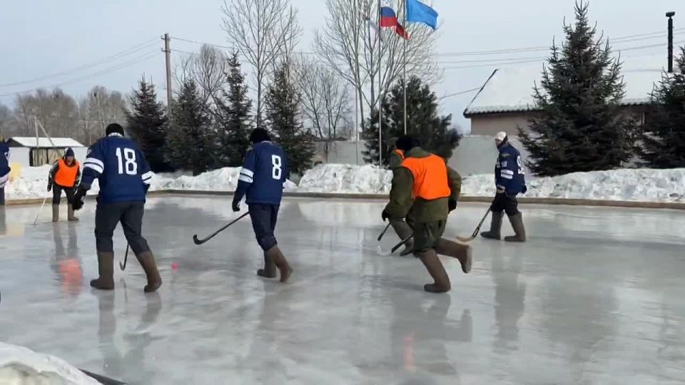 Серебро соревнований по хоккею с мячом на валенках завоевало Управление МВД России по ЕАО