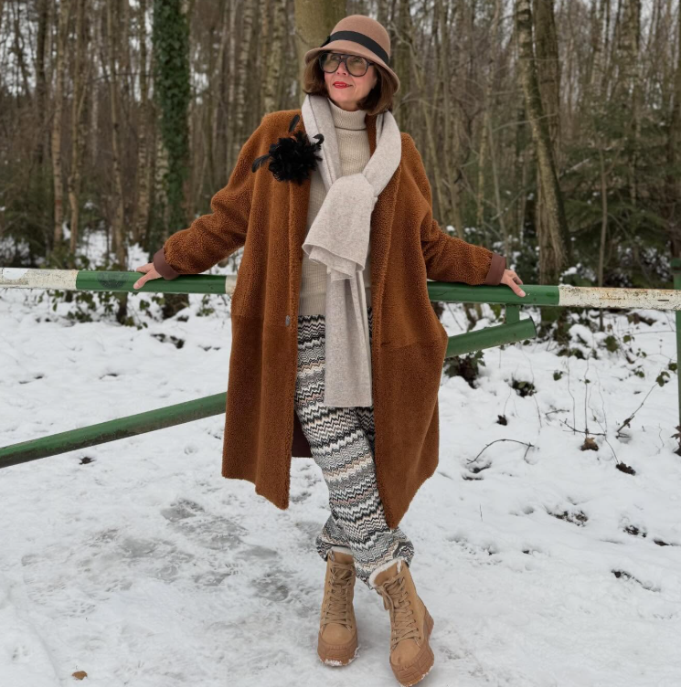 Зимние образы 64-летней модницы из Германии, которые вдохновят вас