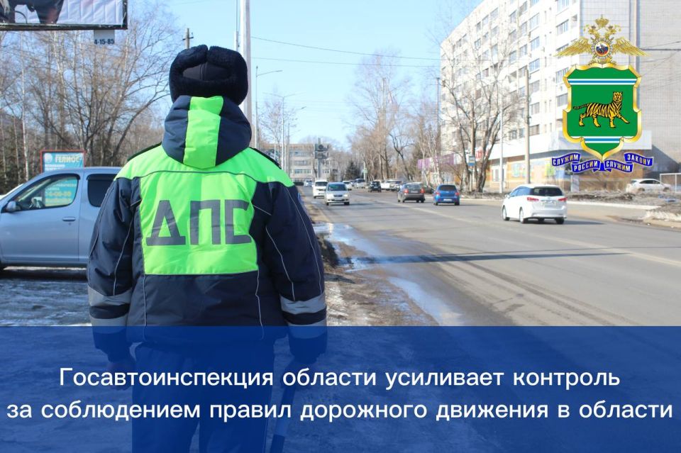 Госавтоинспекция области усиливает контроль за соблюдением правил дорожного движения в области