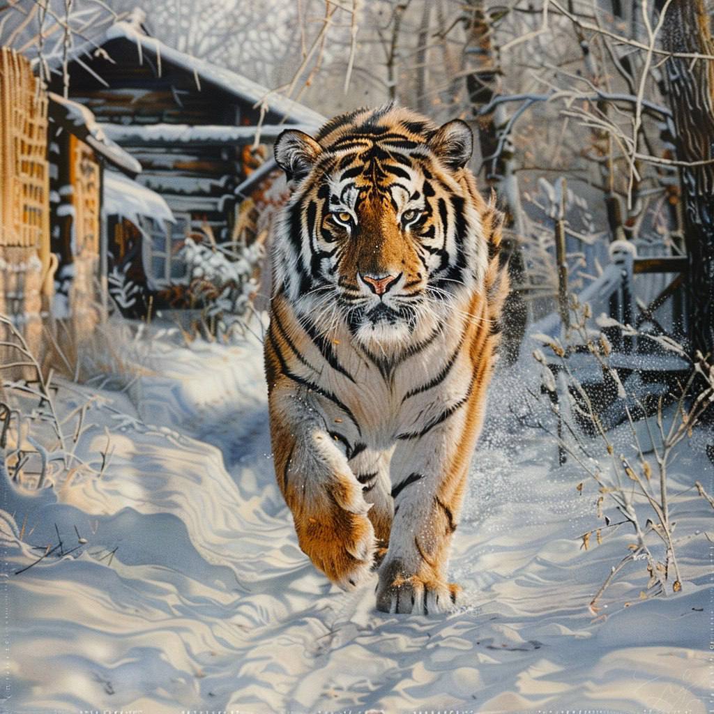 Следы тигра обнаружили в с. Птичник