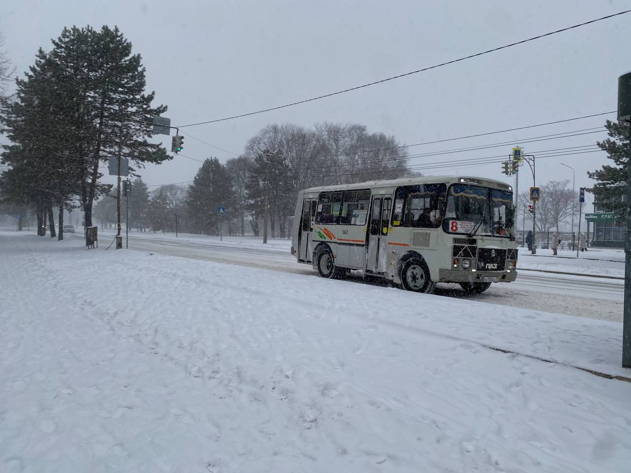 Из-за снегопада перекрыли одно из направлений в ЕАО