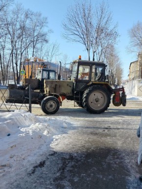 Коммунальные службы работают над очисткой Биробиджана