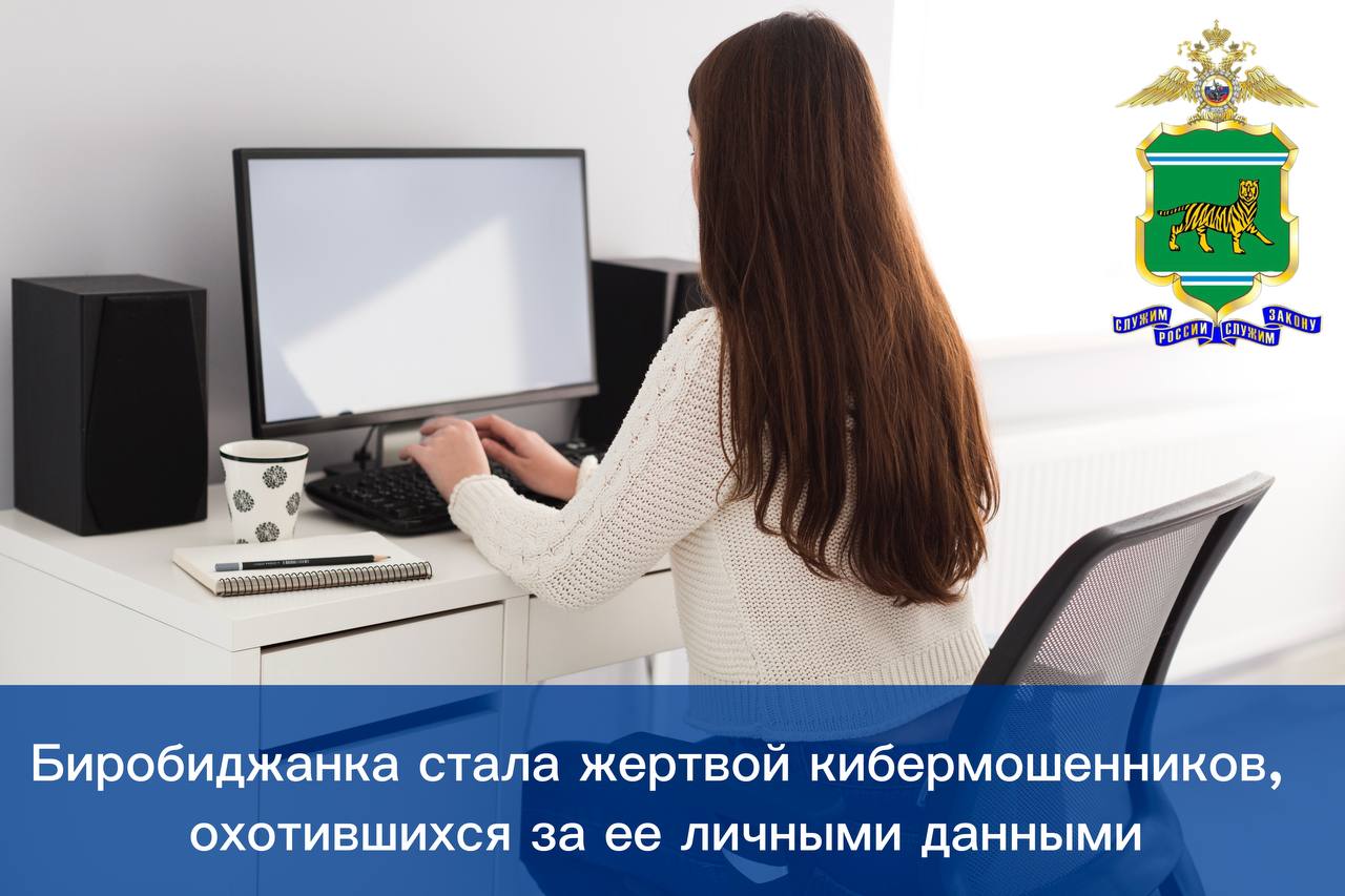 Биробиджанка стала жертвой кибермошенников, охотившихся за ее личными данными