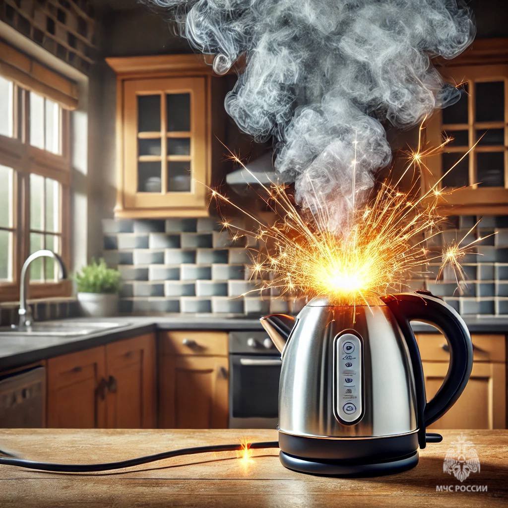 Как справиться с небольшим возгоранием электроприбора?