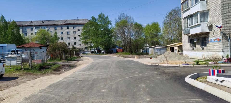 Междворовые проезды ремонтируют на ул. Советской в Биробиджане Междворовые проезды ремонтируют на ул. Советской в Биробиджане