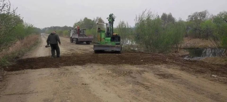 Восстановлена водопропускная труба на подъезде к селу Октябрьское ЕАО Восстановлена водопропускная труба на подъезде к селу Октябрьское ЕАО