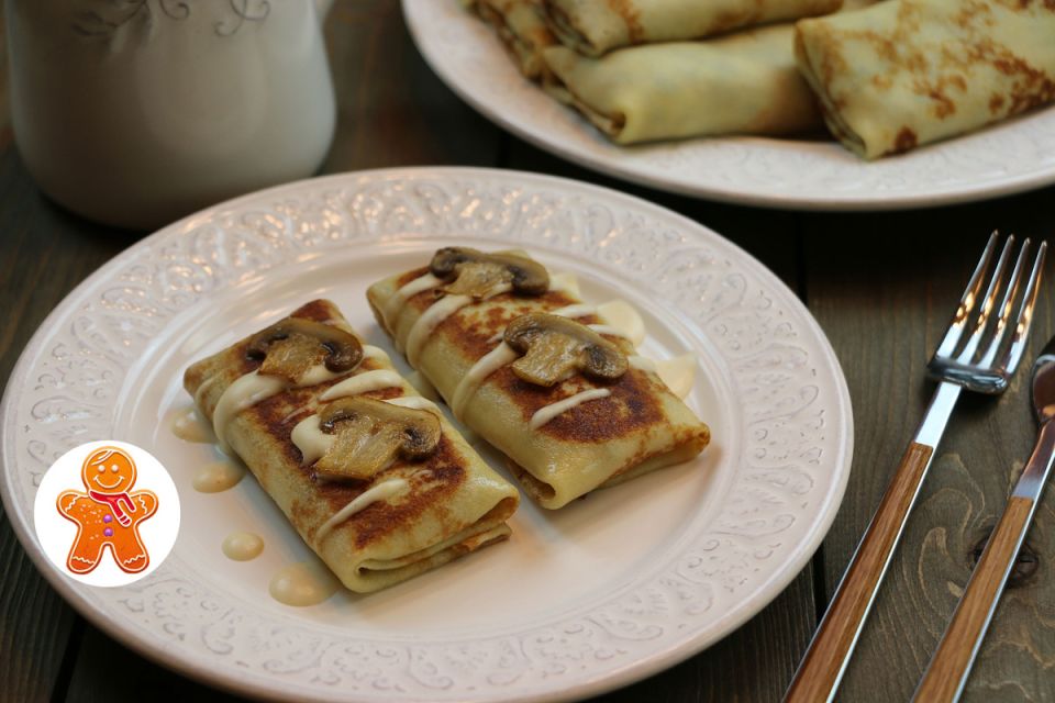 Блинчики с грибами: непередаваемая мягкость и вкус