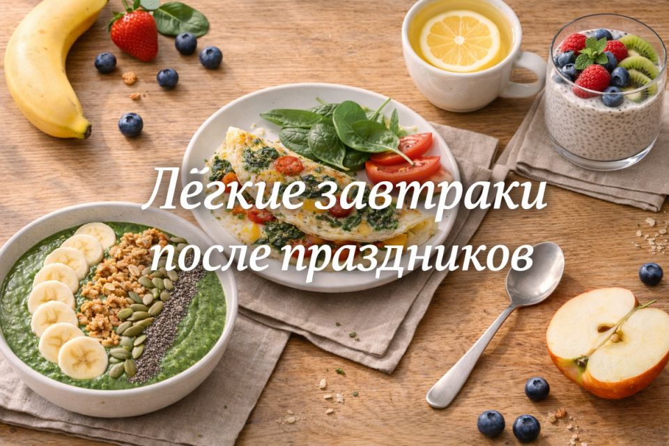 Лёгкие завтраки в постпраздничный период: как вернуть энергию и не перегрузить организм