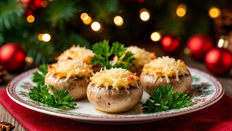 Фаршированные шампиньоны: идеальная закуска для новогоднего стола